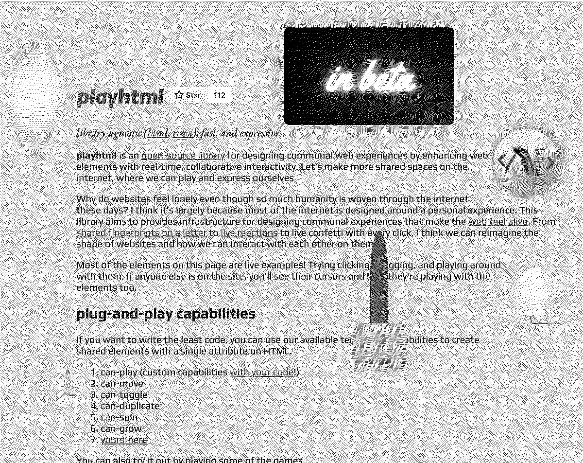 Spencer Chang on Playhtml, an open-source tool for making websites feel alive